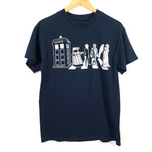 RIPPLE JUNCTION Dr. Who Navy Graphic Fan Tee